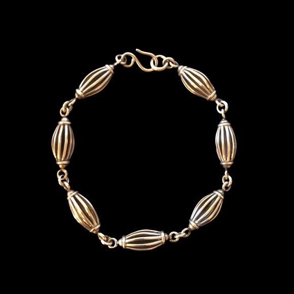 - SOLD - JANE DIAZ 10k Rose Gold Pod Chain Bracelet - Picture 1 of 5